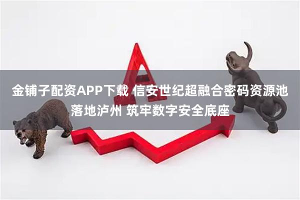 金铺子配资APP下载 信安世纪超融合密码资源池落地泸州 筑牢数字安全底座